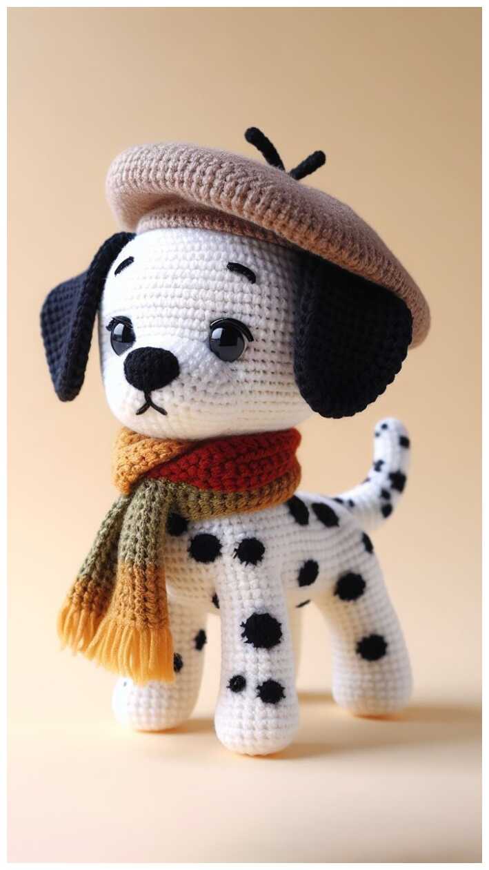 Crochet Dalmatian Dog Free Amigurumi Pattern Free Amigurumi