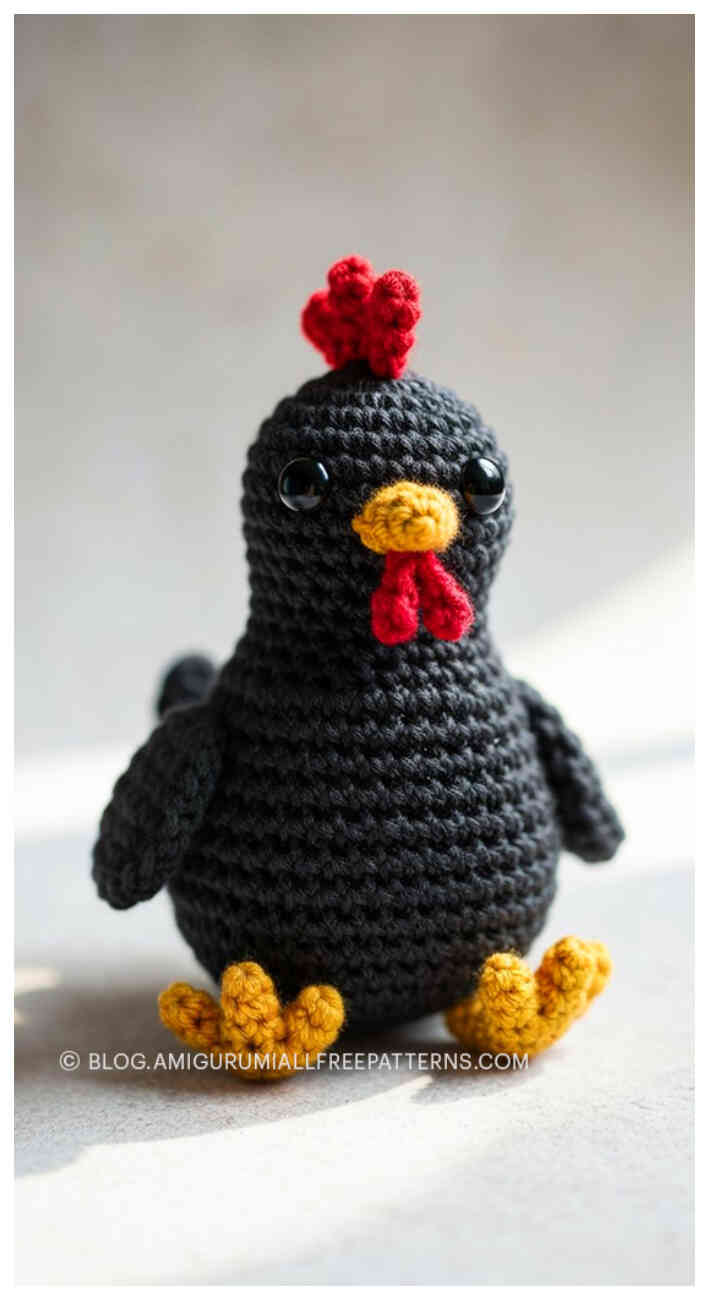 Amigurumi Plush Chicken Free Crochet Pattern - Free Amigurumi Pattern