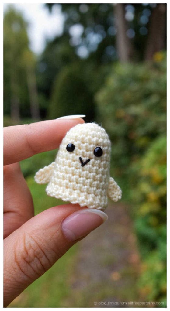 Beginner Friendly Amigurumi: Easy no sew ghost pattern for fast crafting, AI rendering.