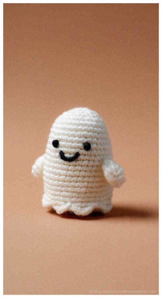 DIY Crochet Gift Idea: Free no sew sleepy ghost for nursery gift sets, AI generated version.